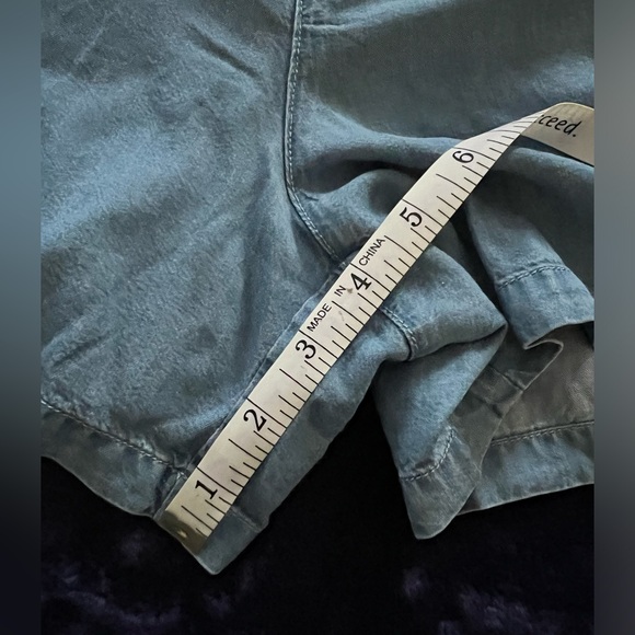 Apricot Chambray Shorts Blue - Picture 6 of 6
